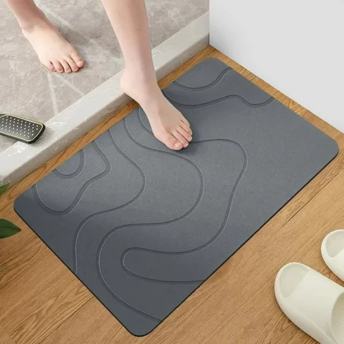 Bath Mat for Bathroom Non Slip Quick Dry Diatomite Mat