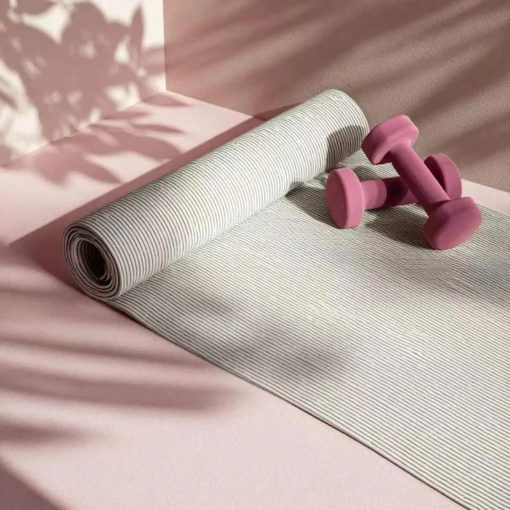 8 Modern Trendy Colorblock Personalized Name Yoga Mat